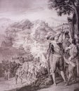 The Capture of Saint Cristopher, Saint Kitts, 1634 Royalty Free Stock Photo