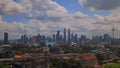 Time lapse Kuala Lumpur city and dancing clouds background