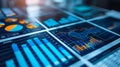 Capture a series of financial charts, graphs