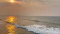 Ocean Waves during sun rise Serene Seascape Background video