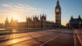 Majestic Big Ben Clock Tower in London - Iconic Architecture and Natural Beauty Royalty Free Stock Photo