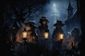 Carolers by Lamplight - Generative AI