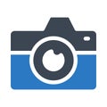 Capture glyph color flat vector icon Royalty Free Stock Photo