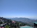 Captured beautiful hills of Simla with mobile camera Royalty Free Stock Photo