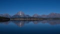 Grand tetons reflection in a lake Royalty Free Stock Photo