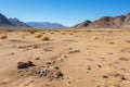 Captured the mesmerizing trail of boot prints stretching into the distance on a scenic road Royalty Free Stock Photo