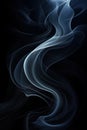 captures a beautiful and mysterious pattern of abstract smoke