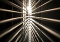 Captures the blinds at an angle, emphasizing the play of light and Royalty Free Stock Photo