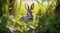 captures gray rabbit