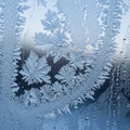 Captures the natural beauty and complexity of ice crystallization at Royalty Free Stock Photo