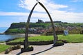 View through the Whalebone Arch, Whitby, North Yorkshire, England.