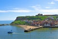 View of Whitby Harbour, Whitby, North Yorkshire, England. Royalty Free Stock Photo