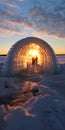 Capturing The Beauty Of An Ice Igloo: Stunning Marsh Photography