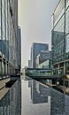 Capturing Canary Wharf: Urban Reflections in London\'s Downtown