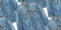 Capturing the Character of Aged Blue Denim A Detailed Exploration of Texture Seams and Composition Using the Rule Royalty Free Stock Photo