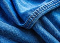 Capturing the Depth and Texture of Denim A Rule of Thirds Composition Explores the Richness of Blue Jean Royalty Free Stock Photo