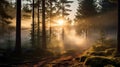 Capturing The Enchanting Sunrise In The Forest With Nikon D850