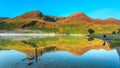 Capturing first light at Buttermere Royalty Free Stock Photo