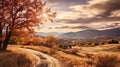 Capturing Foothills Autumn Splendor: Canon Eos-1d X Mark Iii Review Royalty Free Stock Photo