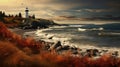 Capturing Headland Autumn Splendor With Canon Eos-1d X Mark Iii Royalty Free Stock Photo