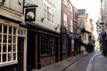 View of The Shambles at dawn 2, in York, North Yorkshire, England.