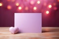 Capturing love: a stylish Valentine's Day mockup with copy space frame, perfect for creating personalized cards