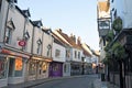 Early morning reflections on Main Street, Copmanthorpe, York, North Yorkshire, England.