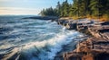 Capturing The Serene Beauty Of Lake Manistee\'s Coastal Landscape