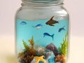 Capturing Serenity: Ocean & Sea in Glass jar