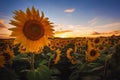 Sunflower in the field