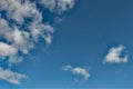 Blue sky and white clouds background 6, in April 2020. Royalty Free Stock Photo