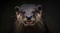 Fierce Gaze: Frontal Portrait of an Angry Animal