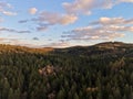 capturing untouched wilderness terrain and canopy structure through aerial drone surveillance Royalty Free Stock Photo