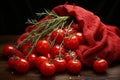 Capturing the vibrant essence of freshly grown organic tomatoes in natural setting