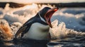 Capturing The Vibrant Feeding Behavior Of Penguins In The Wild
