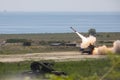 Live fire of the Patriot surface-to-air missile system of the Romanian Army at the National Training Center for Air Defense