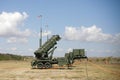 The Patriot surface-to-air missile system of the Romanian Army at the National Training Center for Air Defense Royalty Free Stock Photo