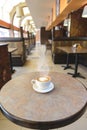 Capuccino at cafe Royalty Free Stock Photo