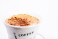 Capuccino Cup in White Background 3