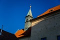 Capuchin monastery, Church of the Virgin Mary Angelic, Kostel Panny Marie a sv. Andelu, Cannon balls in the walls, Hradcany