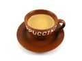 Capuchino brown cup