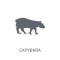 Capybara icon. Trendy Capybara logo concept on white background
