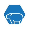 capybara icon. Vector illustration decorative design