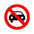 no car parking sign board Royalty Free Stock Photo