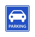 car parking sign Royalty Free Stock Photo