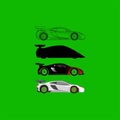 Cars icons vector Royalty Free Stock Photo