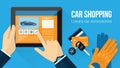 Car accessories shopping Royalty Free Stock Photo