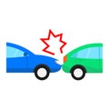 Car accident collision Isolated Vector icon that can be easily modified or edited