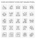 Car accident icon