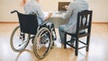 After car accident and rehabilitation, disabled people can return to work and get job again.The company which employing disabiliti